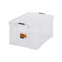 エスコ 624x450x330mm 収納ケース(バックル付/クリア/3個) EA506AB-48BA 1ケース（直送品）