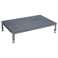 エスコ 900x600x200ー300mm 低床作業台(連結式) EA903BV-12 1台（直送品）