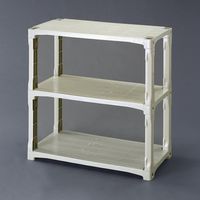 エスコ 900x450x 933mm/3段 ラック棚(超強化PP製) EA976AL-53 1台（直送品）