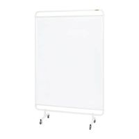 エスコ 1310x 430x2057mm パーティション(塩ビ/移動式) EA983DG-53 1台（直送品）
