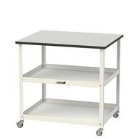 エスコ 750x600x738mm 天板付ツールワゴン(クリーンルーム対応) EA956KG-14 1台（直送品）