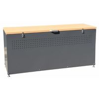 エスコ 1500x500x665mm ダストボックス(スチール製) EA995AA-574A 1台（直送品）