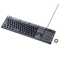 エスコ 443x134x33.6mm キーボード(プログラマブル) EA764AB-245 1個（直送品）