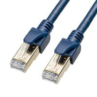 エスコ 10.0m LANケーブル(CAT6A・半田式)[ネイビー] EA764BB-376 1本（直送品）