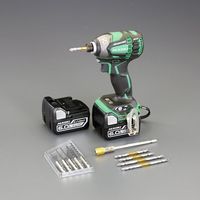 エスコ DC14.4V インパクトドライバーセット(充電式) EA813DB-225D 1セット（直送品）