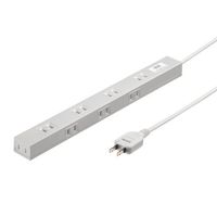 エスコ AC125V/15Ax3m タップ(8口/2P/マグネット付) EA815GM-360 1本（直送品）