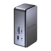 エスコ [USB TypeC] ドッキングステーション(4K対応) EA764BY-201 1個（直送品）