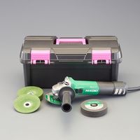 エスコ 100mm/1600W 電子ディスクグラインダーセット EA809BE-30F 1セット（直送品）