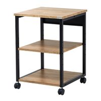 エスコ 500x500x700mm プリンターラック(木目) EA954HC-309 1台（直送品）