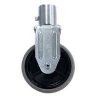 エスコ [パイプラック用]100mm差込キャスター(固定/4個) EA976AW-402S 1セット（直送品）