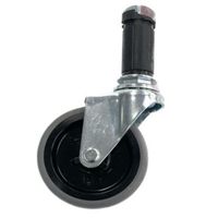 エスコ [パイプラック用] 75mm差込キャスター(自在/4個) EA976AW-404S 1セット（直送品）