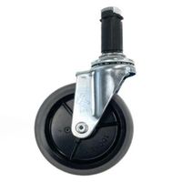 エスコ [パイプラック用]100mm差込キャスター(自在/4個) EA976AW-405S 1セット（直送品）