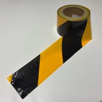 エスコ 76mm/50m 標識テープ(トラ) EA983DB-40 1巻（直送品）