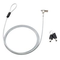 エスコ φ4.4mmx2.0m パソコンセキュリティワイヤー(同一キー) EA983TS-312 1本（直送品）