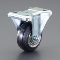 エスコ 75mm キャスター(固定金具付/高導電) EA986PN-301 1個（直送品）