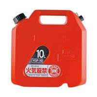 エスコ 10L ガソリン携行缶(高密度ポリエチレン製) EA991HB-47 1缶（直送品）