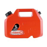 エスコ 5L ガソリン携行缶(高密度ポリエチレン製) EA991HB-46 1缶（直送品）