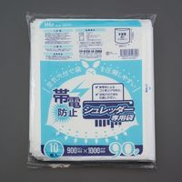 エスコ 90L ごみ袋(半透/帯電防止/空気穴付/10枚) EA995AE-5 1袋（直送品）