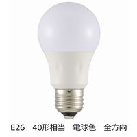 オーム電機 LED電球 E26 全方向4.0W 電球色 LDA4L-G AG27 1個