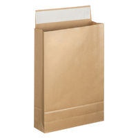「現場のチカラ」 スーパーバッグ 宅配袋（紙製）ラミネート加工 茶 特小（60サイズ対応） 封かんシール付 1セット（200枚）  オリジナル