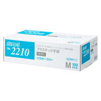 リーブル プラスチック手袋ライトPF M No.2210 1箱（100枚入）