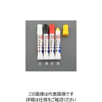 エスコ [白] 油性固形マーカー(工業/建築用) EA765MV-161 1セット(15個)（直送品）
