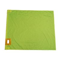 エスコ 900x1100mm 大旗(ハンドル付/蛍光イエロー) EA916XL-22 1セット(4個)（直送品）