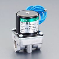 エスコ AC100V・Rc1/4”(2.00mm) 2方向電磁弁 EA153HA-33 1セット(3個)（直送品）