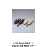 エスコ 26.0cm スリッパ(うね織/小豆色) EA910TD-12 1セット(5足)（直送品）