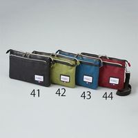 エスコ 275x180x 20mm 小物バック(ワイン) EA925CM-44 1セット(3個)（直送品）