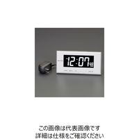 エスコ 95x190x 44mm 置時計(AC電源) EA798CG-65A 1セット(2個)（直送品）