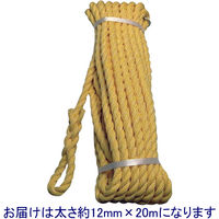 まつうら工業 クレポリトラックロープ　約１２ｍｍＸ２０ｍ×３本セット TR 1220KP １セット（３本）（直送品）