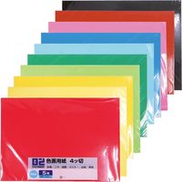 ニッケン文具 色画用紙4切 10色×各50枚 500枚セット B2-4CK-10 1セット（直送品）
