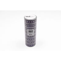 mt マスキングテープ 8P（8巻セット）ラダードット・ブルー [幅15mm×7m] MT08D449 1個 カモ井加工紙（直送品）