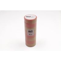 mt マスキングテープ 8P（8巻セット）蛍光グラデーション・ピンク×グリーン [幅15mm×7m] MT08D459 1個 カモ井加工紙（直送品）