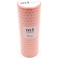 mt マスキングテープ 8P（8巻セット）麻の葉・赤橙 [幅15mm×7m] MT08D470 1個 カモ井加工紙（直送品）