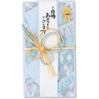 伊予結納センター 結婚御祝用金封　ブルー V097-14 5枚（直送品）