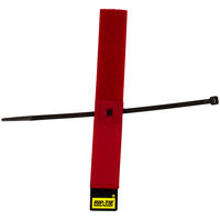 RIP-TIE(リップタイ) ケーブルハンガー 25.4mmX228.6mm 3本入 赤 S-09-003-RD 1袋(3本)（直送品）