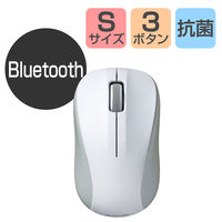 ワイヤレスマウス Bluetooth IR 抗菌 3ボタン Sサイズ ホワイト M-K5BRKWH/RS エレコム 1個