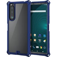 Xperia 5 III ケース 耐衝撃 ZEROSHOCK クリアタイプ ネイビー PM-X214ZEROFCNV エレコム 1個（直送品）