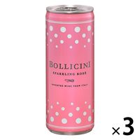 【スパークリングワイン】サントリー ボッリチーニ スパークリング ロゼ 250ml 1セット（3缶）