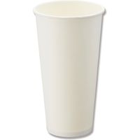 シモジマ ペーパーカップ　２０　ホワイト　アイス・ホット兼用　25個／袋 004535994 1袋（25個入）