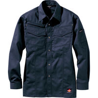 HOOH 難燃シャツ 4207-1ネイビー6L 村上被服 1着（直送品）