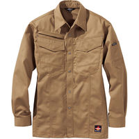 HOOH 難燃シャツ 4207-74キャメル3L 村上被服 1着（直送品）