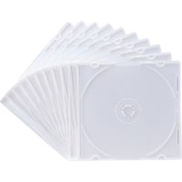 サンワサプライ Blu-ray・DVD・CDケース（スリムタイプ・10枚セット・ホワイト） FCD-PU10MWN 1個（直送品）
