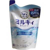 牛乳石鹸共進社 ミルキィ ボディソープ やさしいせっけんの香り 詰替用 400mL 4901525006293 1セット（16個）