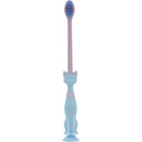 ユーカンパニー ピタット ネコ歯ブラシ 吸盤&キャップ付 ペールブルー  UC14962 1本入×24セット（直送品）