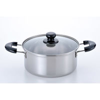 和平フレイズ バジコ IH対応ステンレス両手鍋20cm COM-9843 1セット(4個)