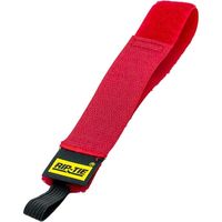 RIP-TIE（リップタイ） ケーブルラップ ゴムひも 25.4mmX457.2mm 100本入 赤 HE-18-100-RD（直送品）