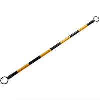 日本緑十字社 トラ柄コーンバー(伸縮タイプ) STRー013 40.5(35)mmΦ×1.7~3m 122339 1本（直送品）